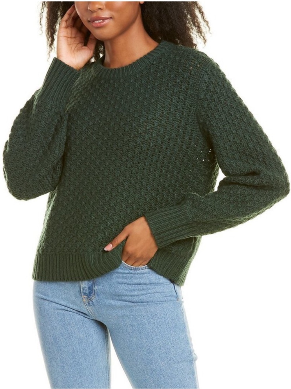 Chinti & Parker Popcorn Wool & Cashmere-Blend Sweater Size Large
